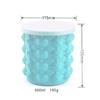 Portable Silicone Ice Bucket With Lid Ice Cube Maker Mold Wine Cooler Beer Whiskey Freeze Space Saving Home Bar Kitchen Tools