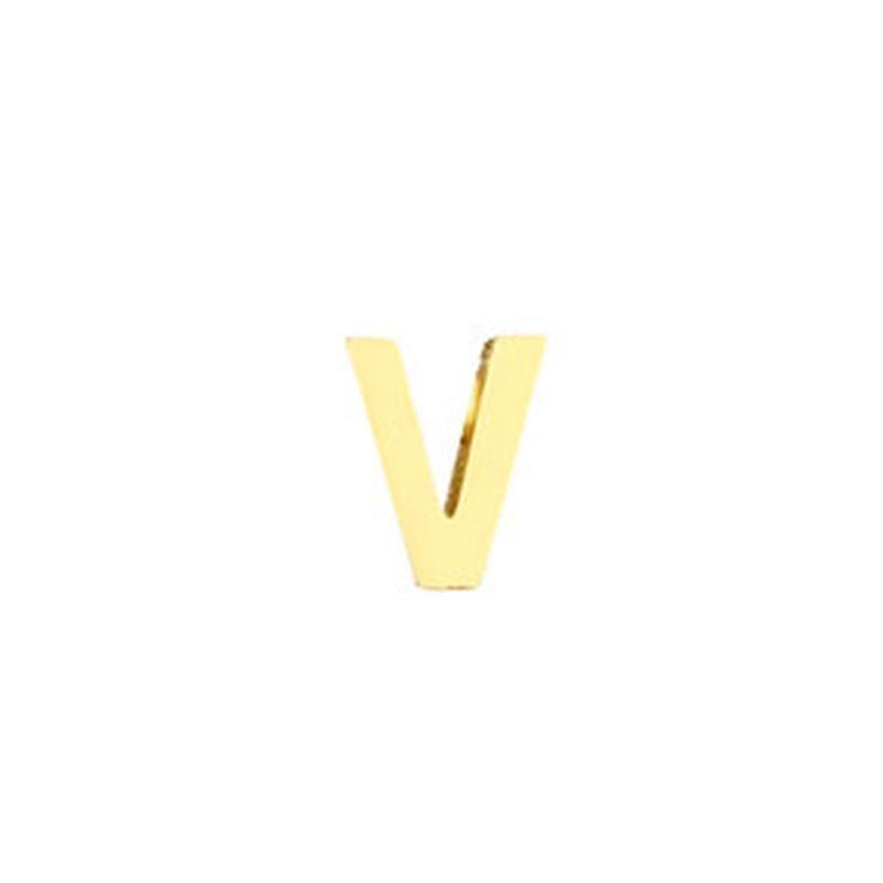 Stainless Steel Non-Fading English Letter Pendant Charms for DIY Jewelry, 26 Letters Available