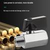 All-Copper Mini Ball Valve with Male/Female Threads, Pneumatic Micro Valve Sizes: 1/8", 1/4", 3/8", 1/2", 3/4".