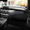 Real Soft Carbon Fiber Sticker For Kia Stinger 2019 2020 2025 2025 2025 LHD RHD Car Central Control Strip Interior Accessories