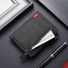 Men's Large Capacity Multifunctional Zipper Wallet with Multiple Card Slots and Coin Purse
