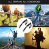 Outdoor Portable Auminum Alloy Telescopic Nordic Walking Pole 250G Ultralight Walking Trekking Pole Hiking Walking Stick