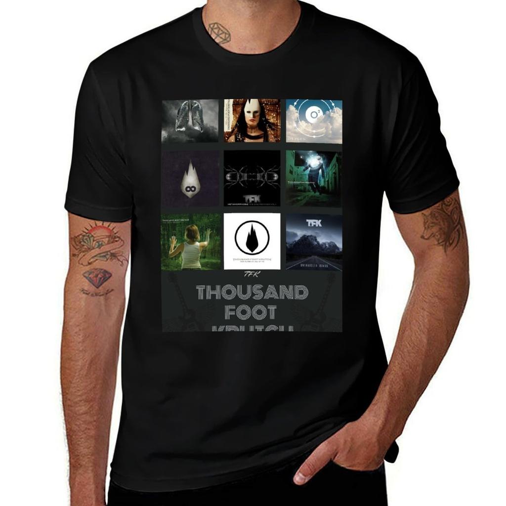 Thousand Foot Krutch Tshirt Basic Solid Color Short Sleeve Cotton Top