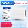 Waterproof Synthetic Thermal Label Paper 60x40 - Freezer Safe, Self-Adhesive, Durable