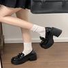 Fashionable New Comfortable And Durable Women'S Single Shoes Elegant Spring And Autumn Bow Tie Thick Soled Casual Shoes