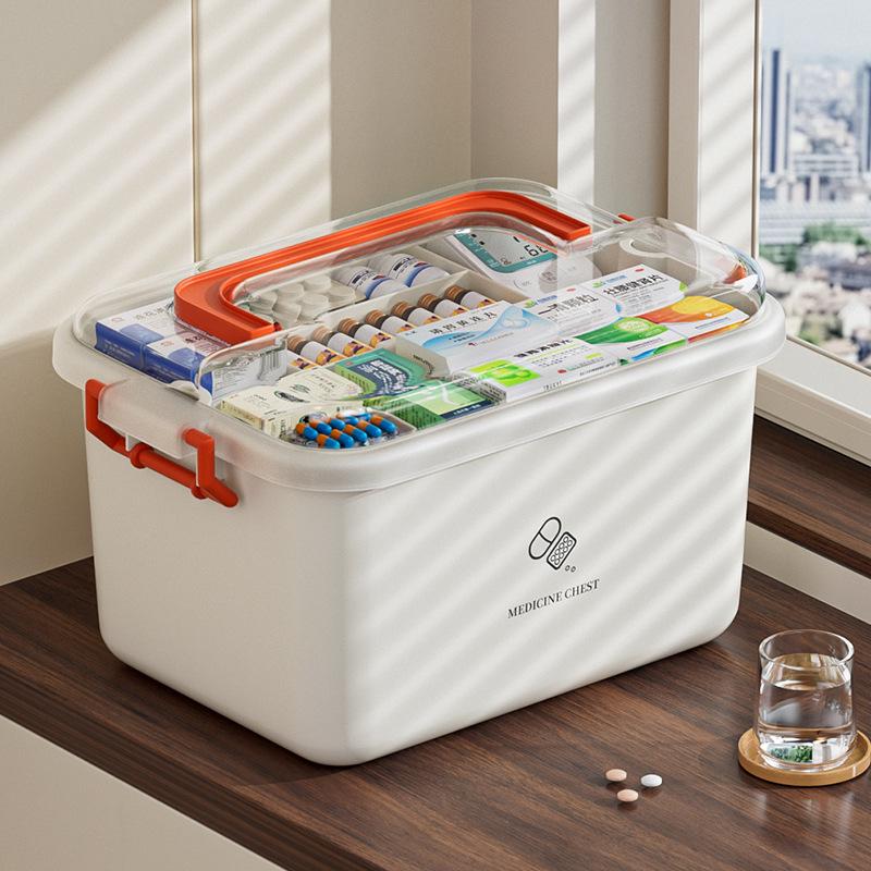Portable Large-Capacity Family First Aid Medicine Storage Box