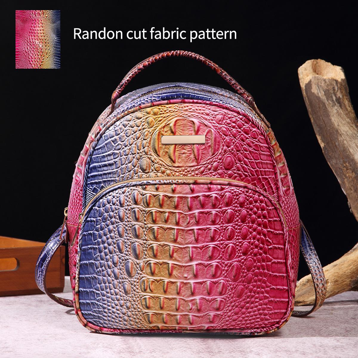 Независимая Станция Ручная Плечевая Женская Сумка Ретро Сумка Многоцветный Узор Крокодила