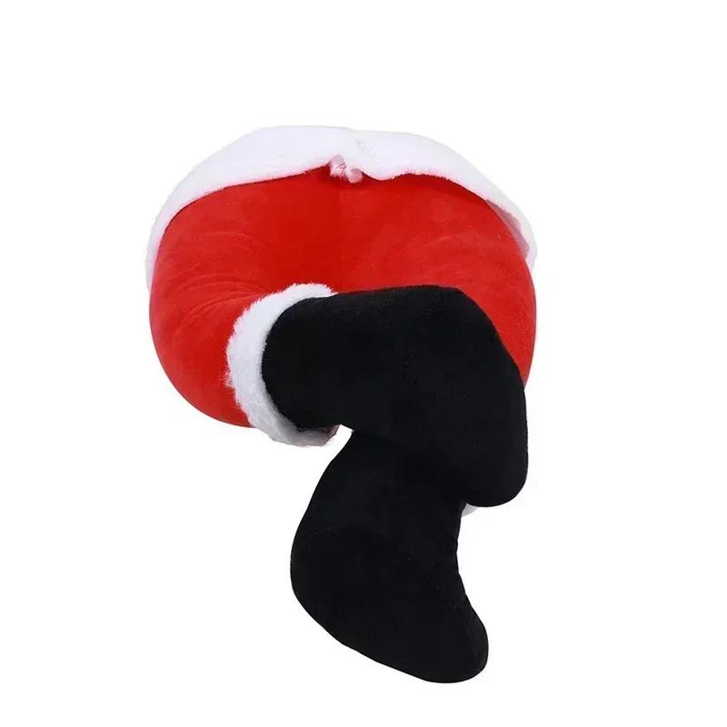 2024 Santa Claus Elf Plush Stuffed Leg Decoration Christmas Tree Ornaments Elf Long Legs Pendants New Year Christmas Party Decor