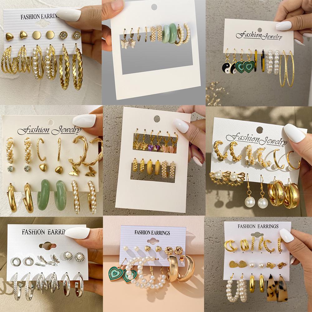 Creative Fashion Women's Butterfly Tai Chi Acrylic Earrings Series