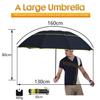 130cm Big Top Quality Umbrella Men Rain Woman Windproof Large Paraguas Sun 3 Floding Big Umbrella Outdoor Parapluie