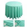 Polyester Round Tablecloth Stain and Wrinkle Resistant Cloth-Washable Table Cover For Dining Table,Buffet Parties and Camping