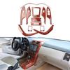 Interior Wooden Color Trim Center Console Cover Window Control Panel Moulding Trim Accessories For Toyota Corolla 2007-2013