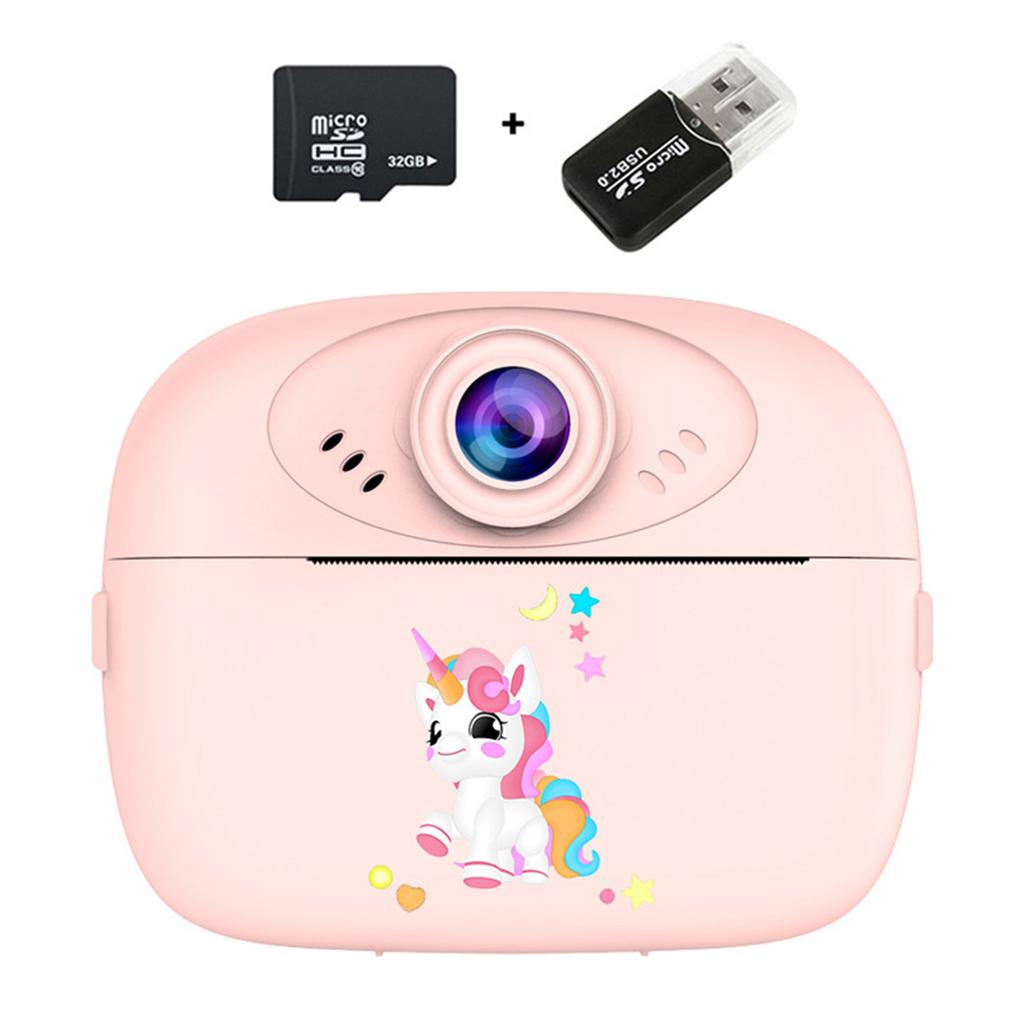 Children's camera, black and white automatic printing, HD dual camera, 2.4-inch large screen