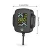 Wireless Tire Pressure Monitoring System for Motorcycles with LCD Display QC3.0 Fast Charge Pressure Temperature Alarm