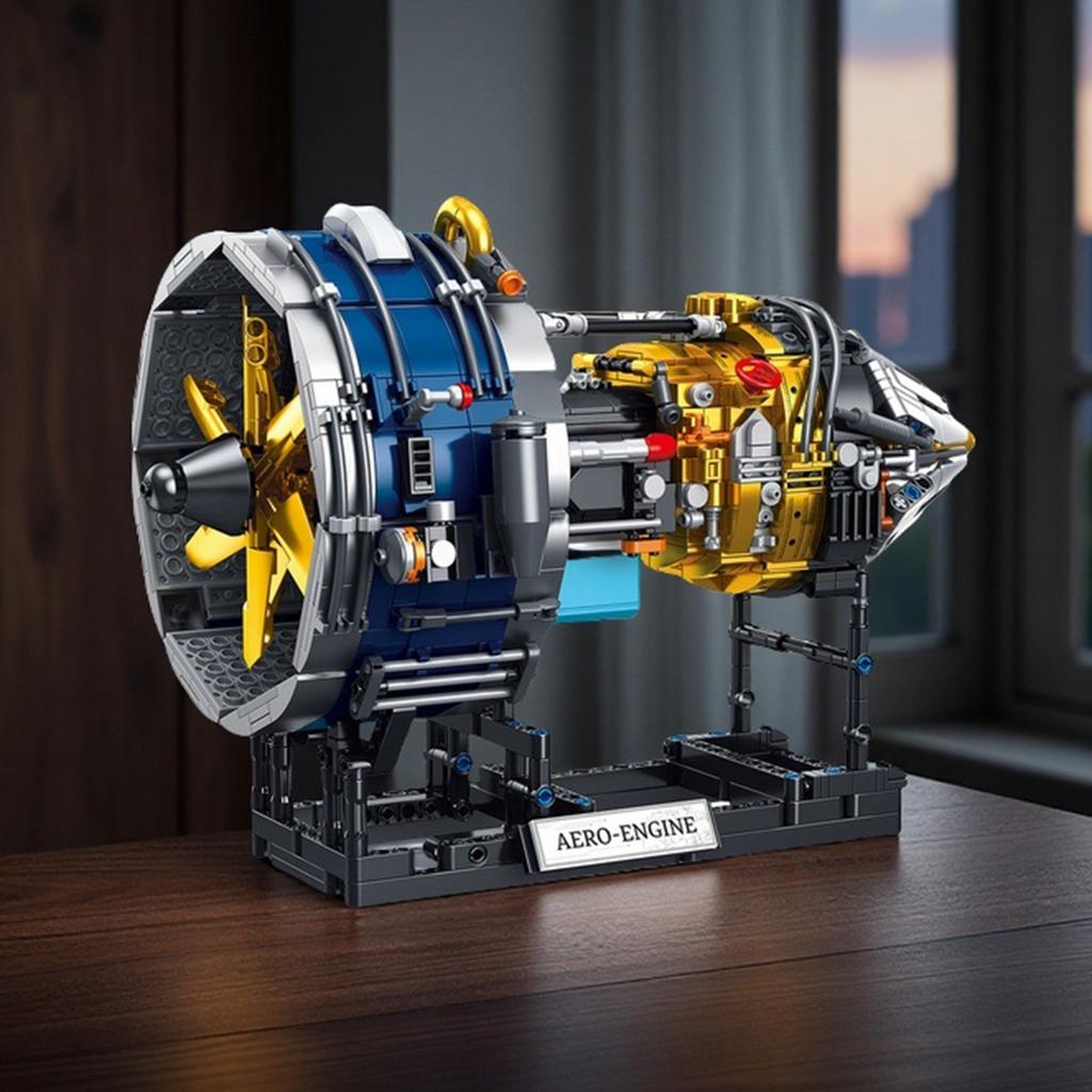 1552PCS Space Shuttle Engine Model Construction Bricks Toy Engine Puzzle Blocks Sets Learning Playthings Desktop Ornament Gifts