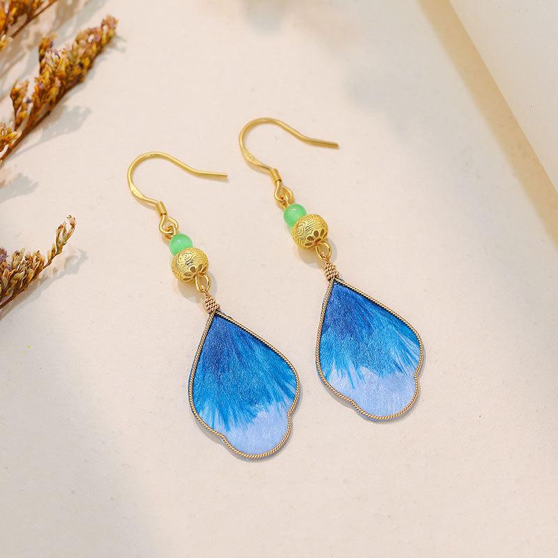 925 Sterling Silver Filigree Flower Stud Earrings: Chinese Heritage Style for Qipao & Hanfu Gold Plated