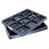 ESD Parts Tray, Anti-Static Parts Tray, Space-Saving Parts Tray for Organizing Electronic Components, 9 Compartments, 3-Pack, F-23