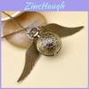 Premium Quality Xmas Gift Golden Snitch Retro Wing Ball Watch Necklace For Adults And Children