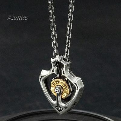 Μηχανικό Περιστρεφόμενο Κολιέ με Μενταγιόν Γρανάζι Ρετρό Πανκ Κολιέ με Γρανάζια για Άνδρες Και Γυναίκες Κοσμήματα από Κράμα για Καθημερινή Χρήση Και Δώρο