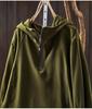 Autumn/Winter Half-Zip Stretchy Hooded Pullover Top