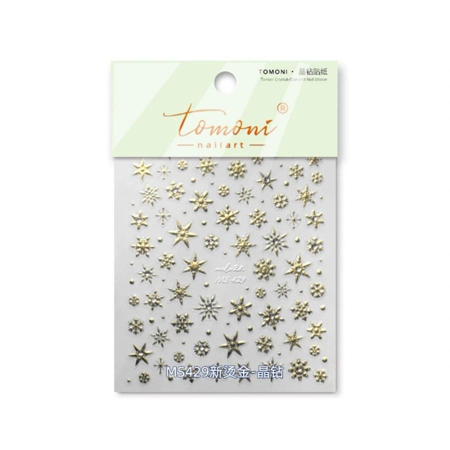 Cute Animals Bear Dog Cake Sweet Cherry Grid Bowknot Star Line Fruit Relief Self Adhesive Nail Art Stickers 5D Manicure Decals