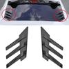 Adesivo Decorativo per Lunotto Posteriore Auto Accessorio Spoiler Laterale Splitter Finitura Lamella Triangolare Parasole per Finestrino Lunotto per Auto
