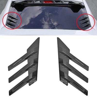 Adesivo Decorativo per Lunotto Posteriore Auto Accessorio Spoiler Laterale Splitter Finitura Lamella Triangolare Parasole per Finestrino Lunotto per Auto