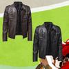 Herren Leder Herbst Neue Stehkragen Motorrad Lederjacke Herren Trend Sport Herren Lederjacke