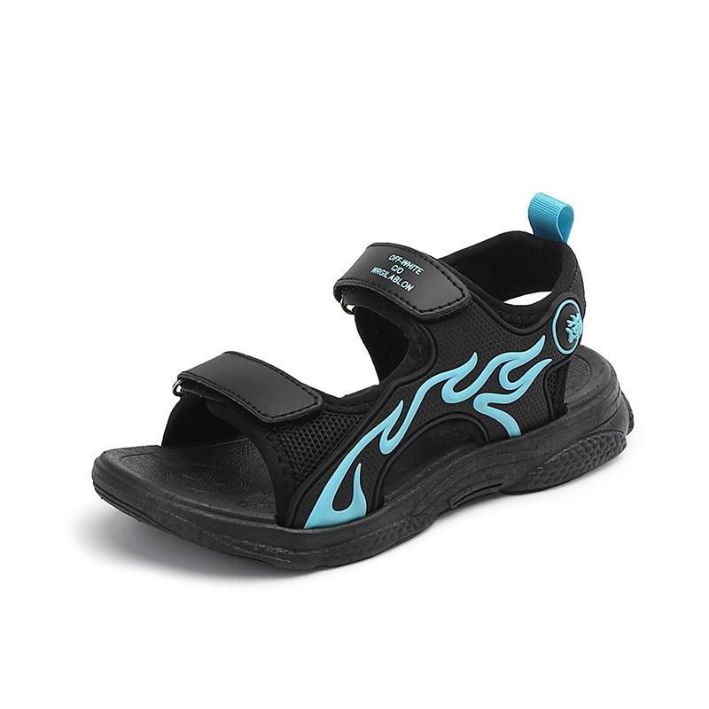 

Дышащие спортивные сандалии, летние сандалии для мальчиков, повседневная пляжная обувь, удобная детская обувь на мягкой подошве, модные нескользящие сандалии 29