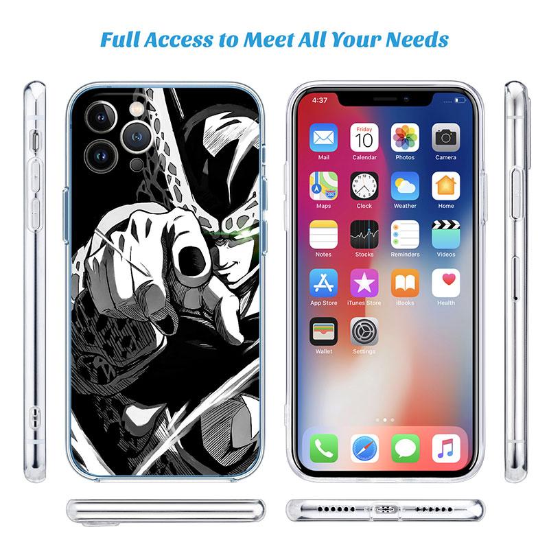 Anime Dragon Ball Goku Transparent Phone Case for Motorola Moto G10 G20 G30 G31 G32 G34 G35 G41 G42 G50 G51 G52 G55 G60 G60S