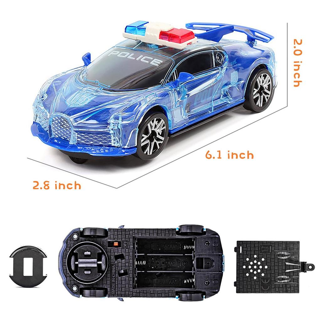 Light-Up Toy Cars For Kids Toddlers Boys Girls Age 2 3 4-6 Year Old 360° Rotation Car Electric Car With Bright Flashing 4D