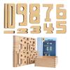 Edutē Sumblox Mini Starter Set: Wooden Building Blocks for Learning Arithmetic Using Number Shapes. Educational Toy.