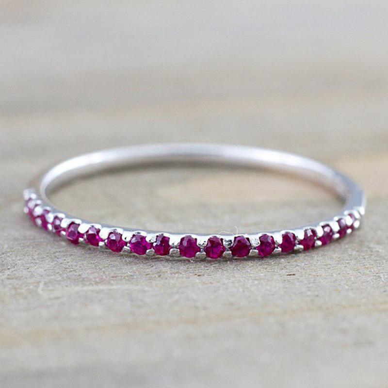 Accessory Ring, Simple Thin Ring, Slightly Set Fashion Versatile Ring