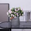 3pcs Simulation Eucalyptus Leaves Small Rose Bouquet Home Decorative Plastic Fake Flowers Wedding Decoration Artificial Roses