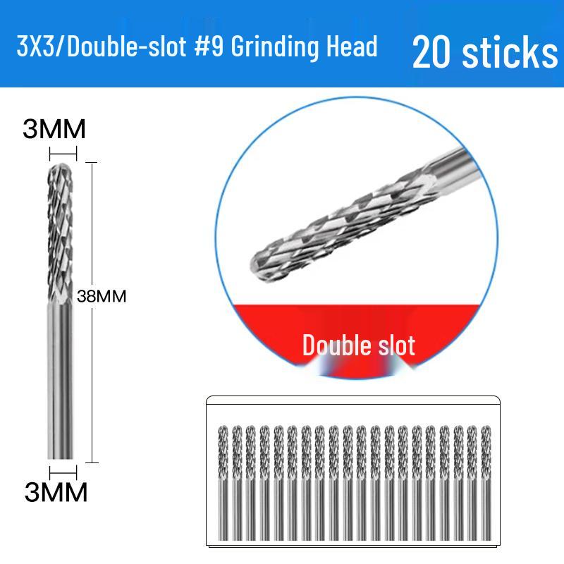 3mm Wolframstahl Entgratungs-Karbid-Schleifkopf für Metall- und Edelstahl-Fräser