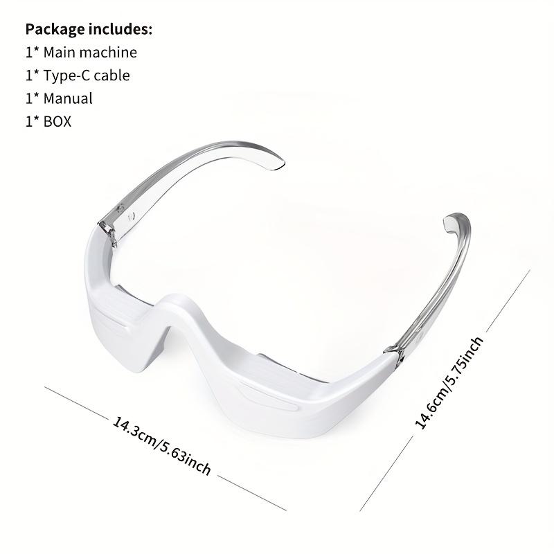 3D Eye Massager - USB Rechargeable, LED Eye Care Device for Dark Circles, 3 Massage Modes / 3 Adjustable Intensities, Mother's Day, Halloween