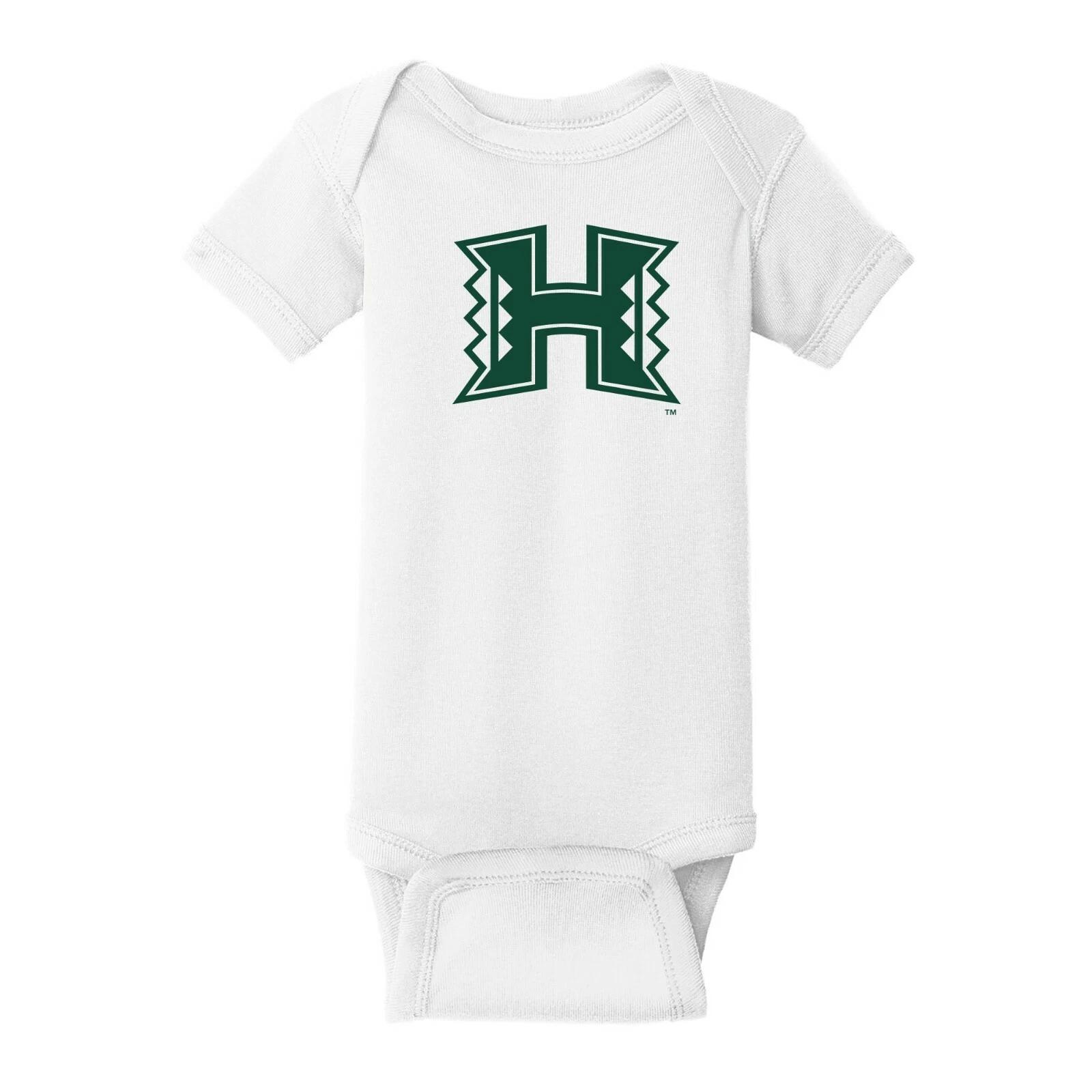 Hawaii Rainbow Warriors Primary Logo Infant Creeper - White XL