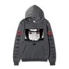 Anime Naruto Itachi Uchiha Hoodie Double Sleeve Akatsuki Cloud & Symbol Print Sharingan Character Front Print Pullover Sweatshirt Men Women Streetwear