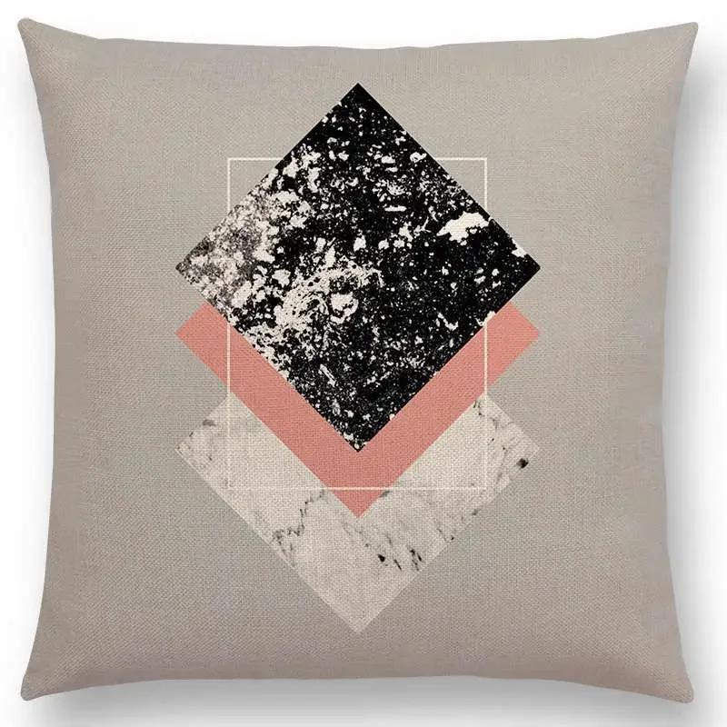 Neuestes Design Verfügbar Geometrische Texturen Grafischer Minimalismus Drucke Magischer Wald Kissenbezug