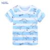Little Maven 2025 Summer New Children's Clothing Kids Clothes Baby Boys T Shirts Toddler Cartoon Dinosaurs Shirts 2-7 Years Old