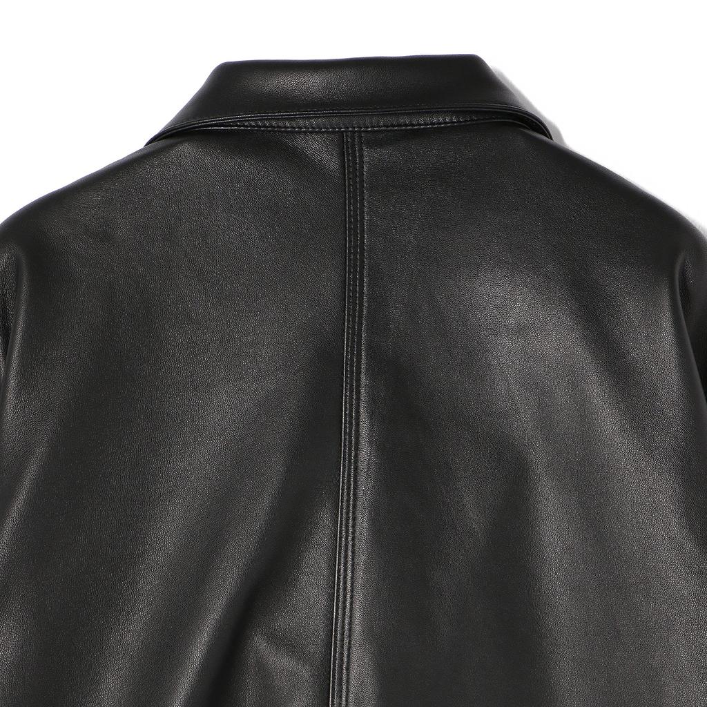 Schott Lamb Leather Coverall 009 Black Jacket, 3111050, Men's XL,