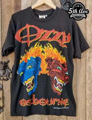 Ozzy Osbourne Vintage Groupe Style Basique Noir Manches Courtes Unisexe Chemise WA1809 T-shirt Unisexe