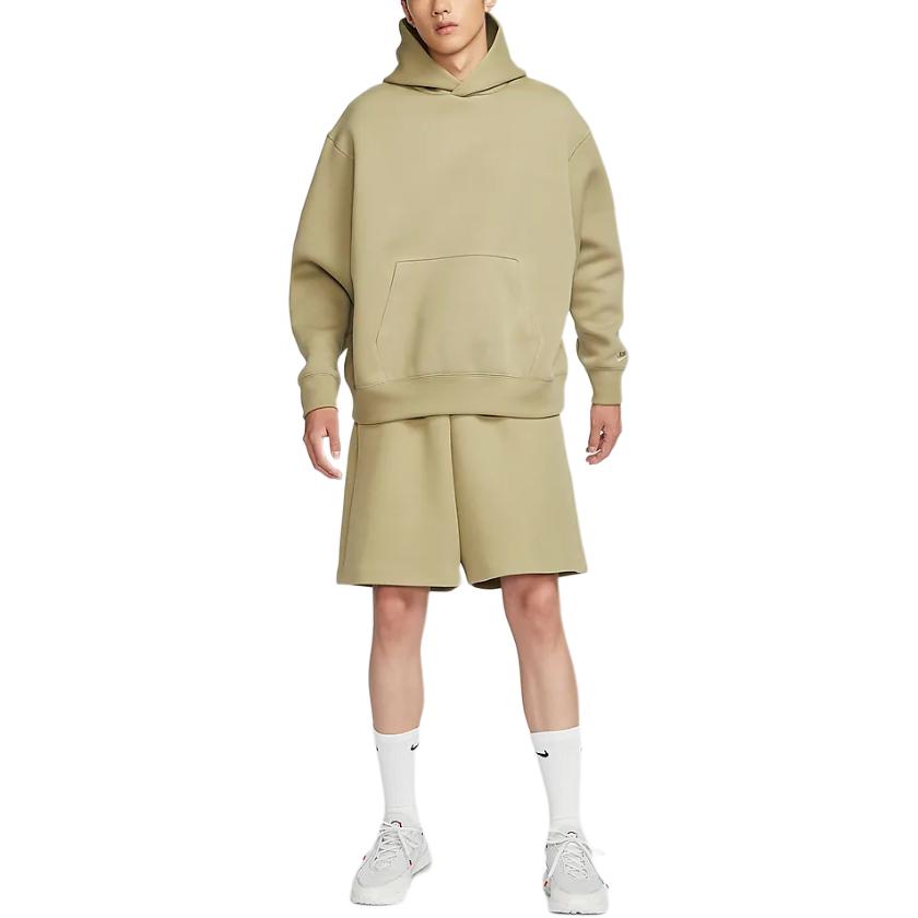 Nike Tech Reimagined Hooded Pullover Long Sleeve Sweatshirt Men Sweatshirt Olive-Green FZ0745276