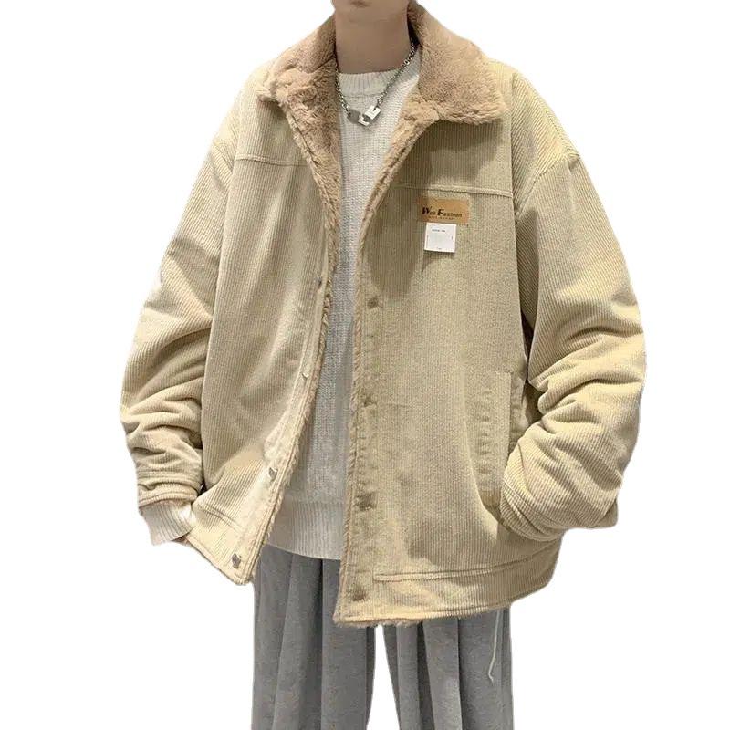 Lammfell Herren Verdickte Cordjacke - Wintermode, Trendiger Retro Amerikanischer & Japanischer Stil