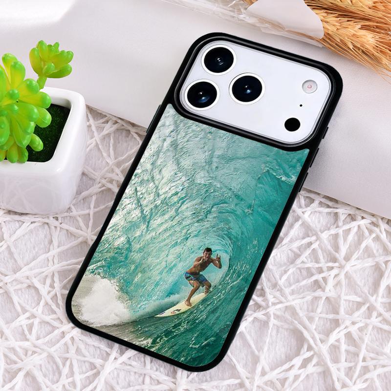 Surfing Wave Shockproof Phone Case for iPhone 17 Air 16e 15 11 12 14 13 Pro Max Cover Coque