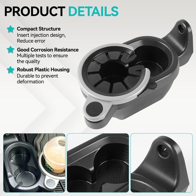 For Mercedes Smart Fortwo 451 450 1998-2015 Car Double Cup Holder Center Console Drink Mount Adapter A4518100370 4518100370