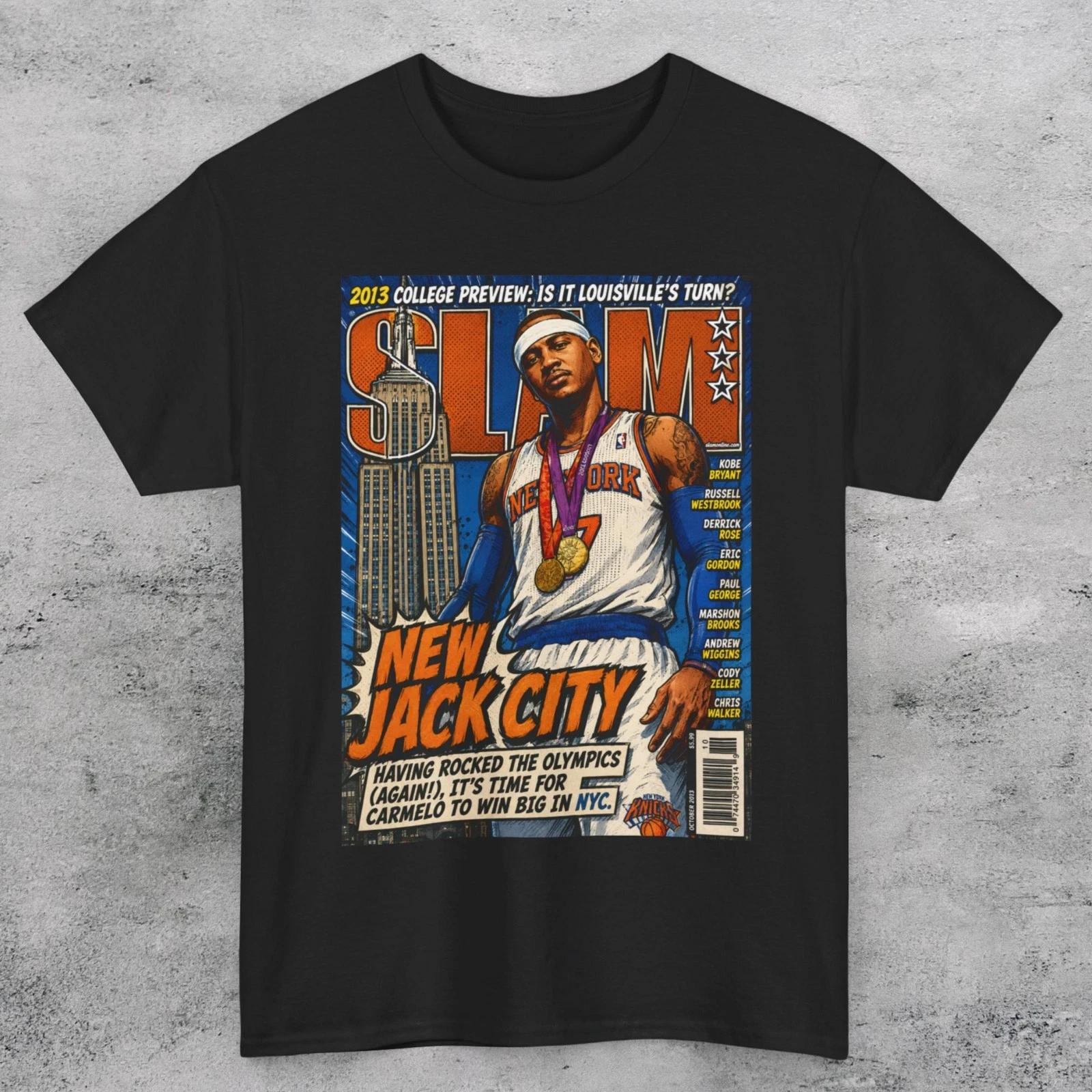 Carmelo Anthony SLAM MAGAZINE COVER VARIANT New York Basketball T-Shirt XS