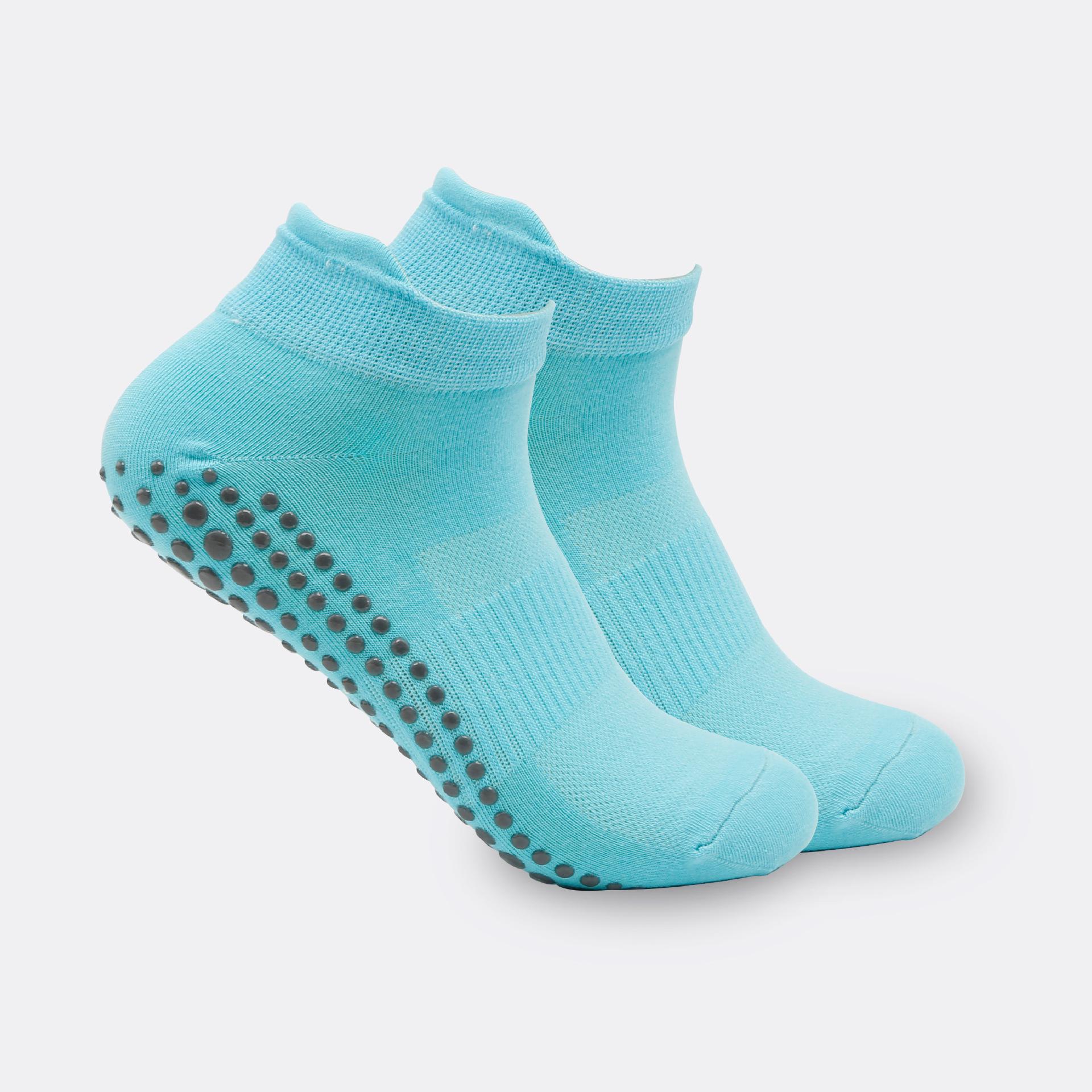 

Women s Non-Slip Breathable Yoga Socks - Dot Glue Mesh Elastic Pilates Socks One Size синий