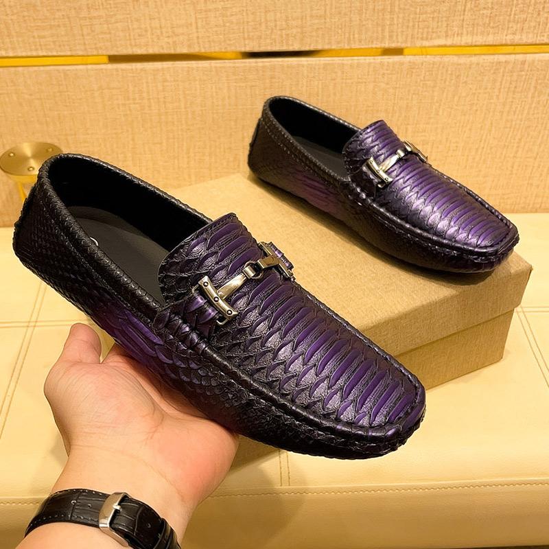 Fashion Leather Men's Casual Shoes Luxury Brand Mens Loafers Slip On Driving Shoes All-match Men Flats Fashion Men Designer Dress Shoes