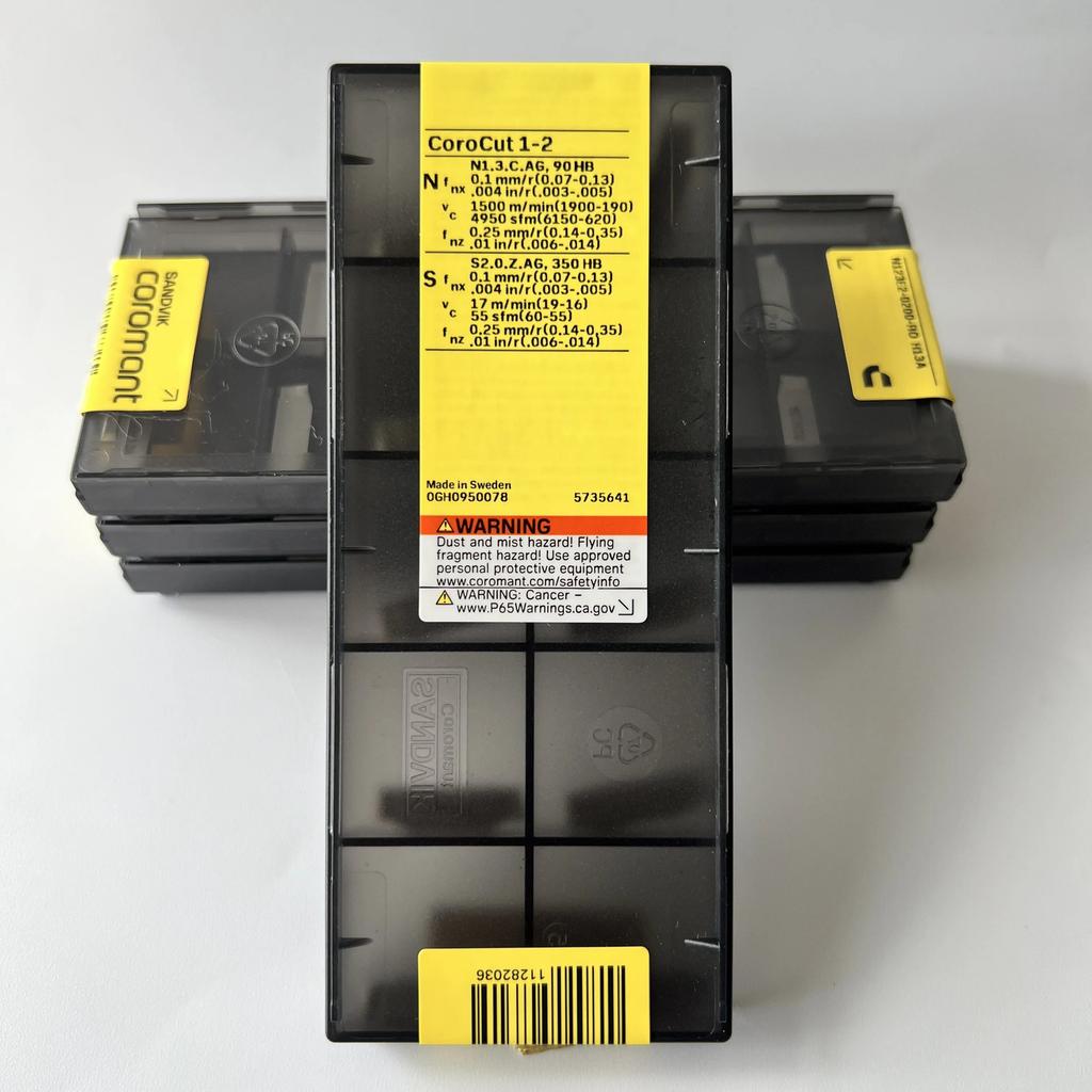 SANDVIK / N123E2-0200-RO H13A / Industrial indexable Carbide Inserts 10 Pcs